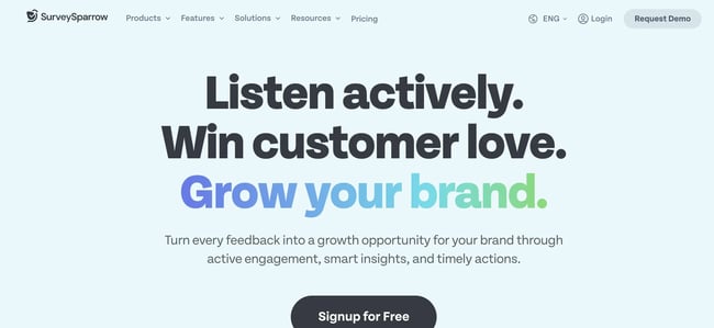 best survey software option, survey sparrow